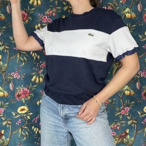 TOP  "LACOSTE" UPCYCLÉ (T.36 à 40)